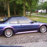 This Honda was painted using our Blue Purple flip paint Chameleon Pearls  pigment.