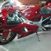 Candy Red GSXR painted using several PWP products.
