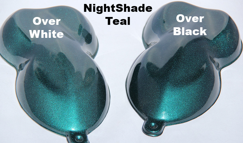 Teal Candy Paint Pearl Night Shade - Chameleon Pearls