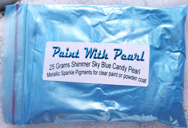 Transparent Candy Blue Powder Coating Paint 1 LB 