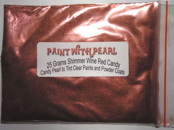 Shimmer Wine Red Candy Pearl - Red Metallic Pigment - Image 2