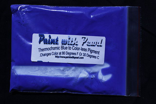 Blue Thermochromic Paint Pigment - Chameleon Pearls