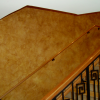Bronze Copper Candy Pearls ® over tan base latex used in Faux Finish Glaze.
