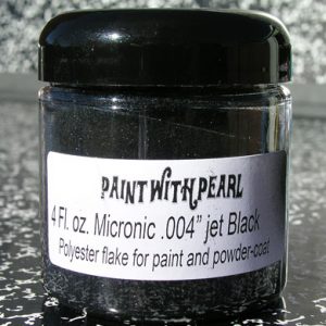 Jet Black Metal Flake - Solvent Resistant Custom Flakes