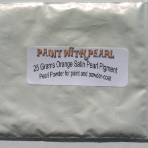 25 gram bag of Orange Satin Ghost Pearl