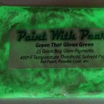 Glow in the Dark Pigments. Green glows green pigment for paint and other coatings.