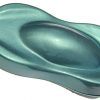 Teal green Candy Pearls ® painted on a speed shape. Use in any custom coating.