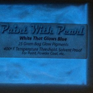 White to Blue Glow in the Dark Pigments - Long Lasting