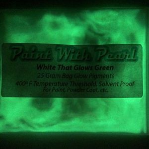 White to Green Glow in the Dark Pigments - Long Lasting