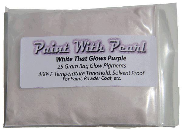 White to Purple Glow in the Dark Pigments - Long Lasting Glow - Image 2